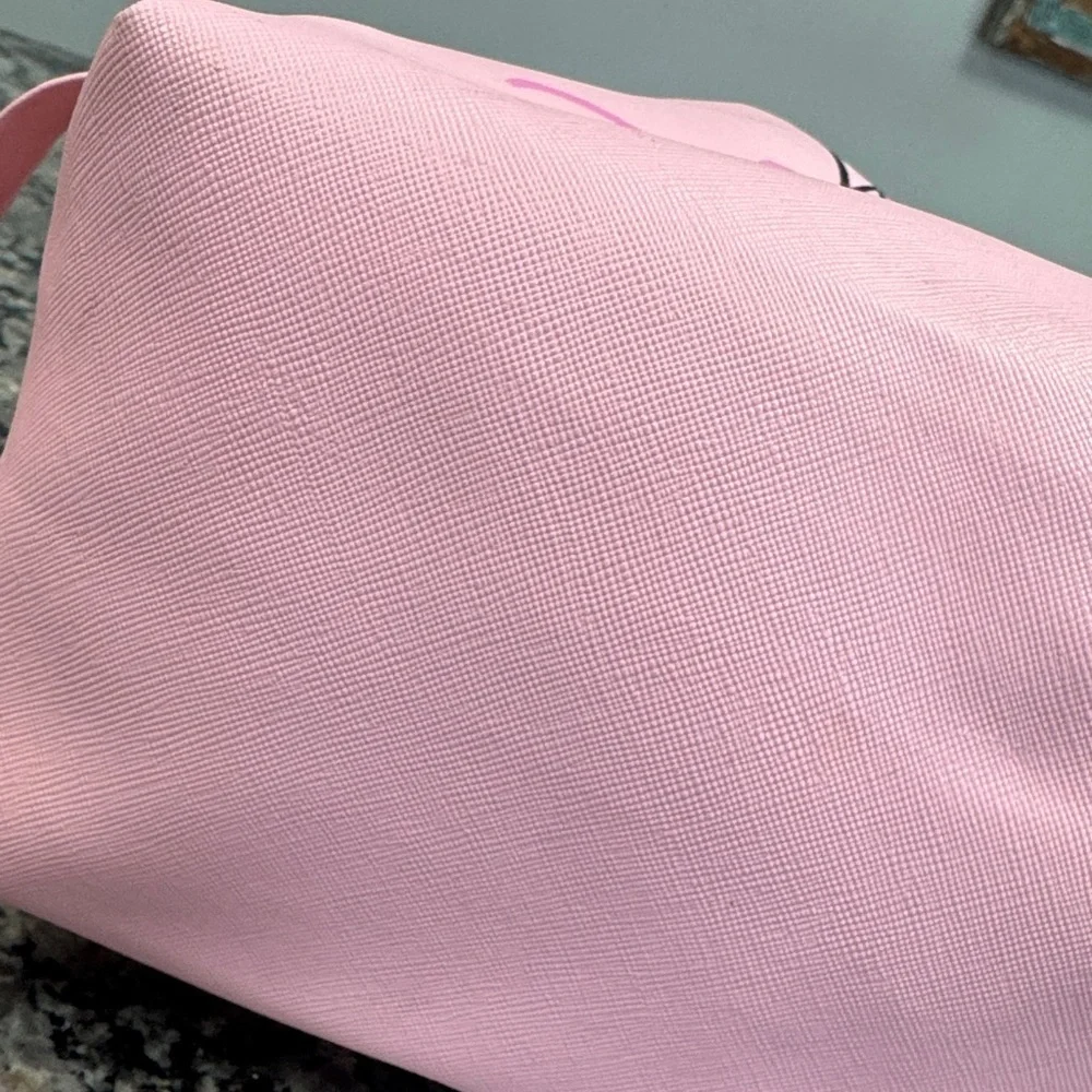 Pink Large Makeup Bag Don’t Let Today Be A Waste of Makeup EUC
